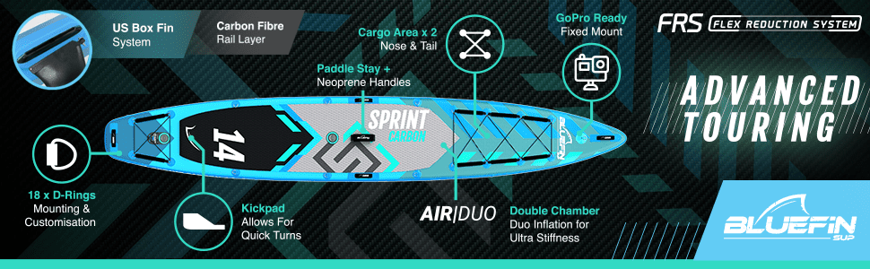Bluefin sup planche sprint carbon 14'
