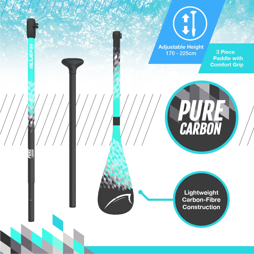 Bluefin sup pure carbon paddle