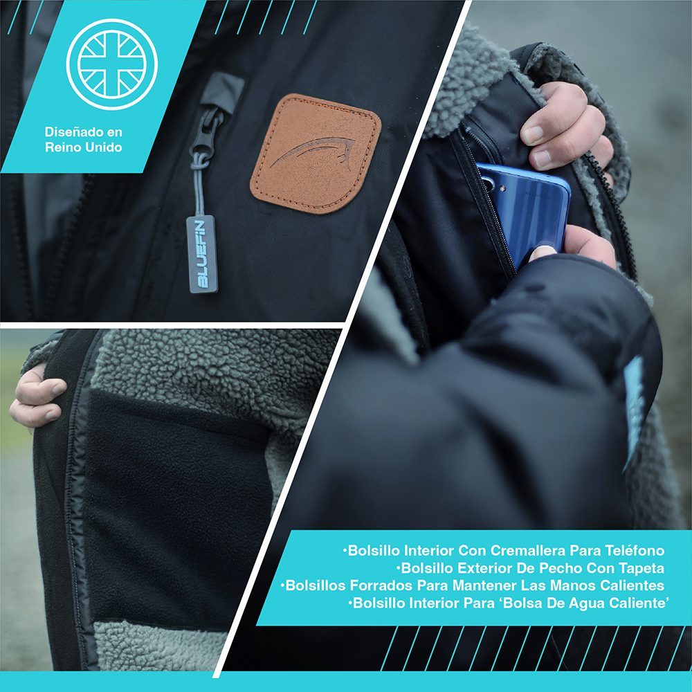 Bluefin chaqueta impermeable ecológica sup