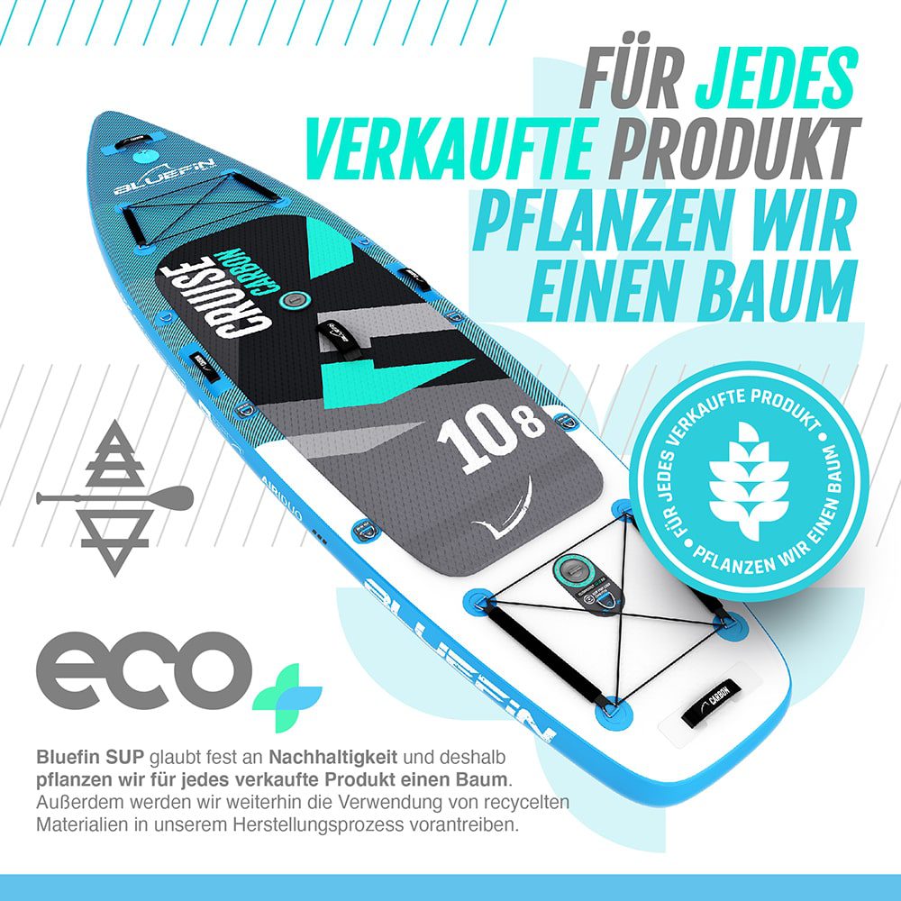 Bluefin aufblasbares stand up paddle board 6 zoll dick
