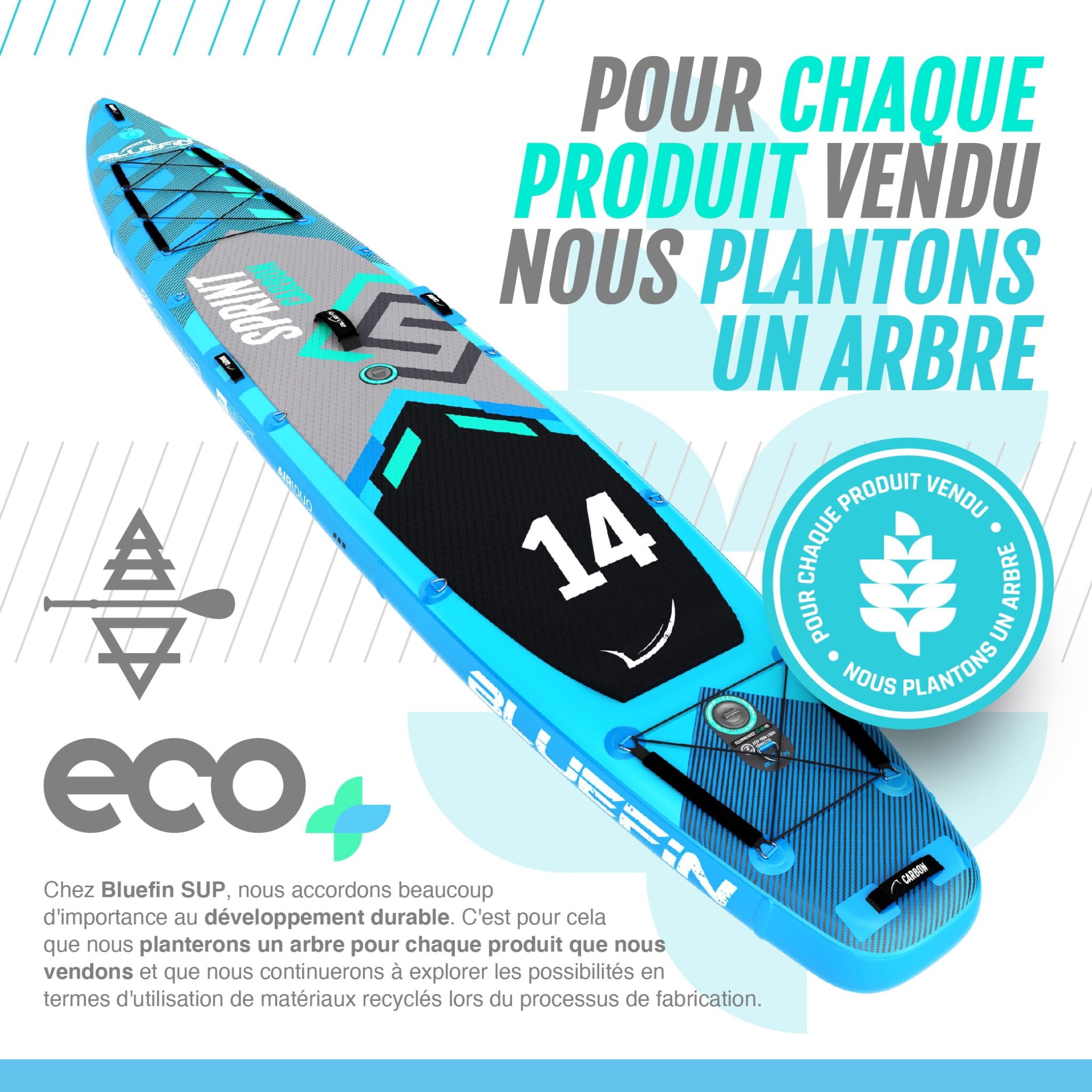 Bluefin sup planche sprint carbon 14'