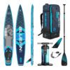 Bluefin 14' inflatable racing paddle board