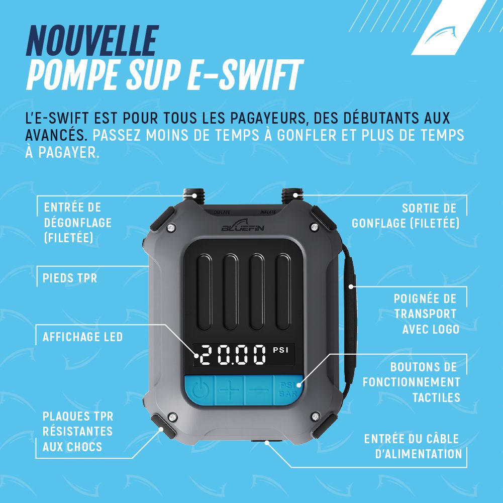 Bluefin pompe électrique e-swift