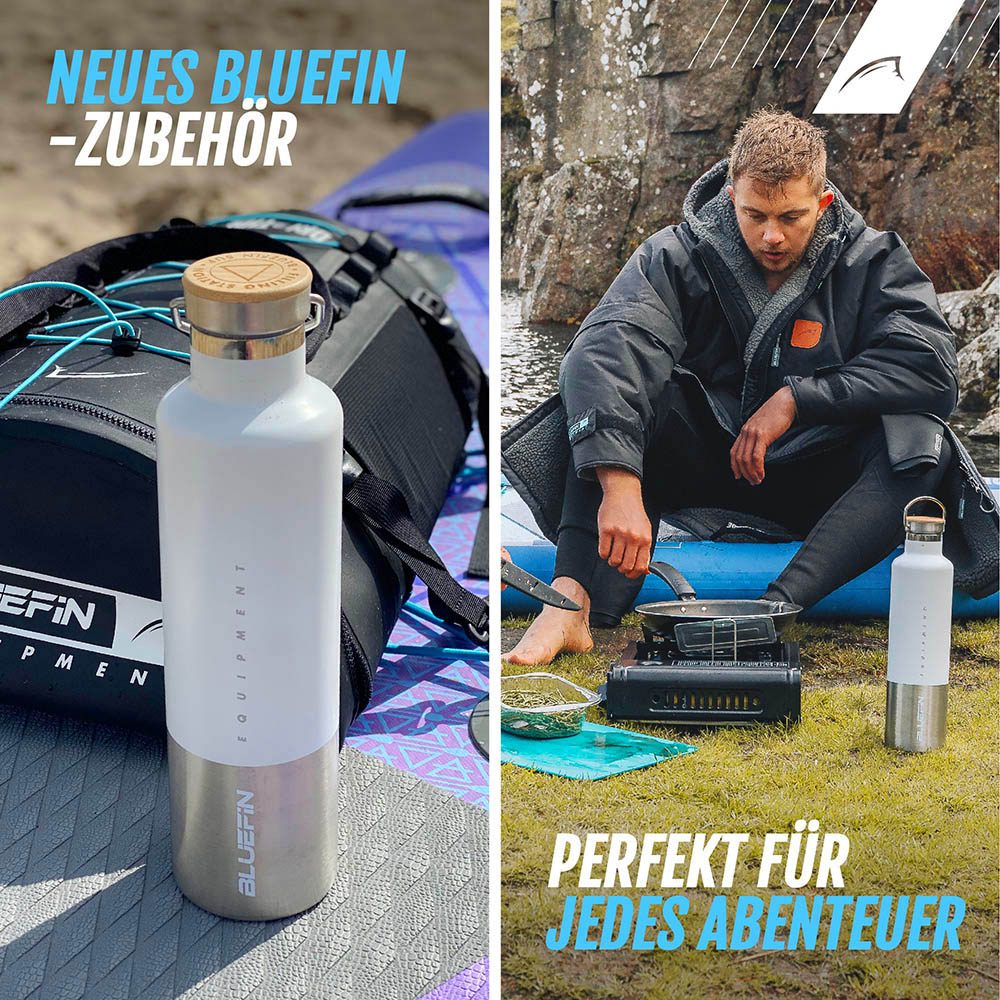 Bluefin 1-liter-wasserflasche aus edelstahl