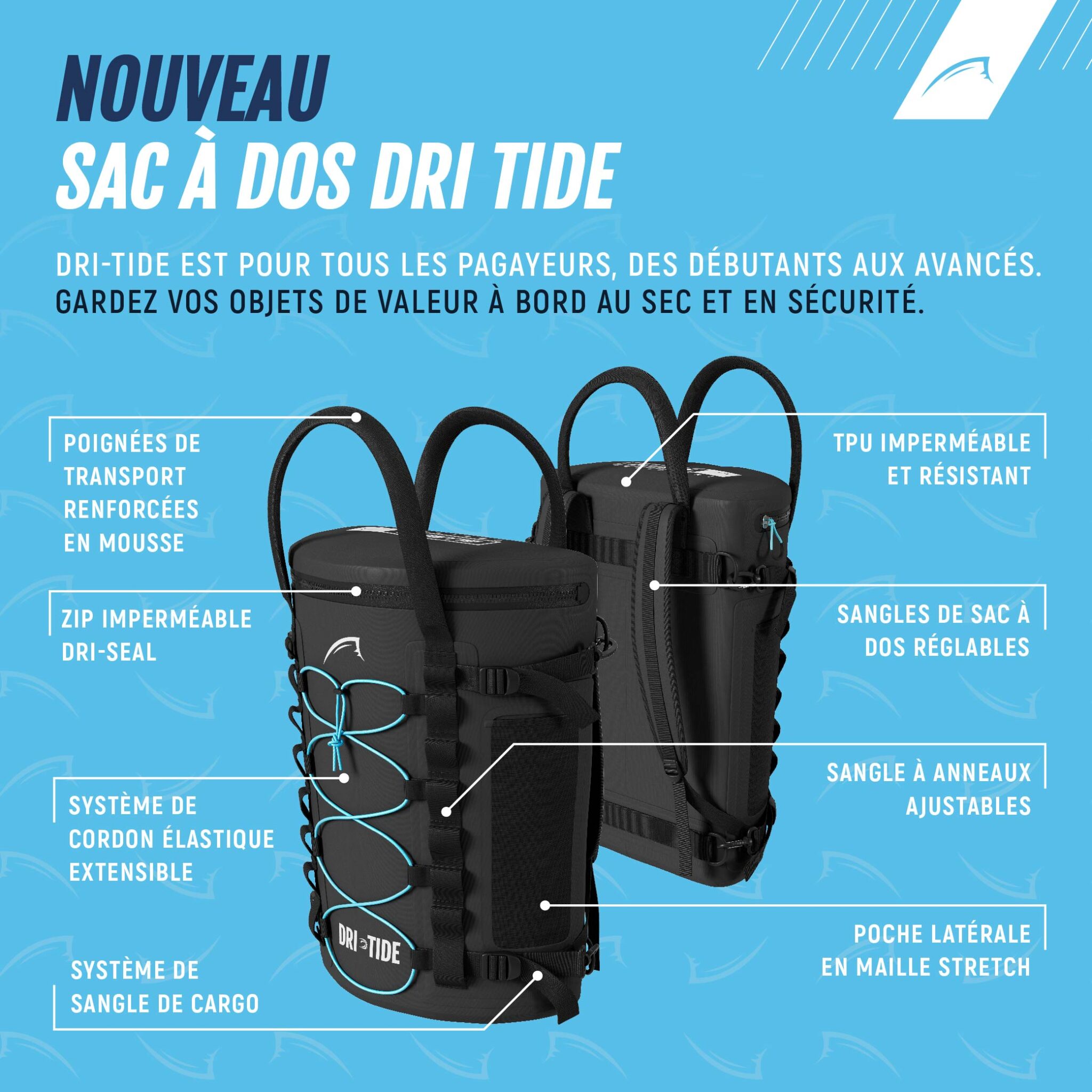 Bluefin sac imperméable pour sup