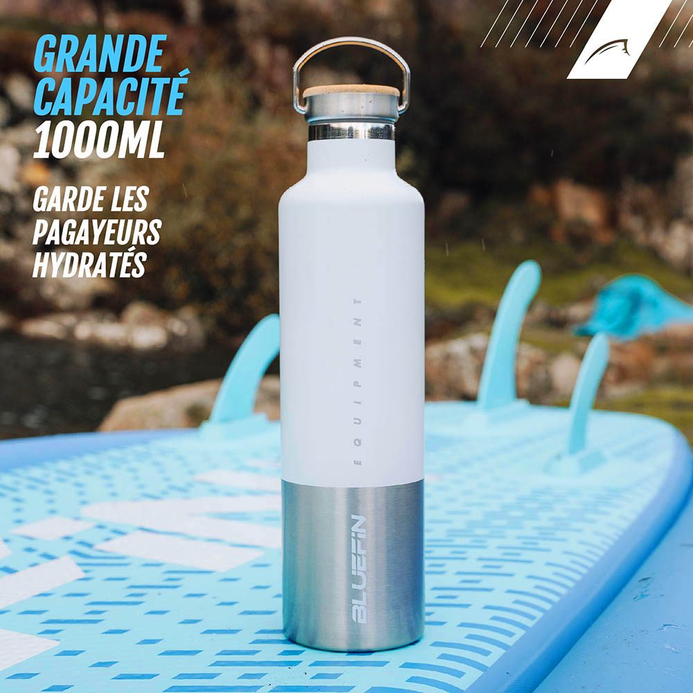 Bluefin bouteille d'eau 1 litre en acier inoxydable
