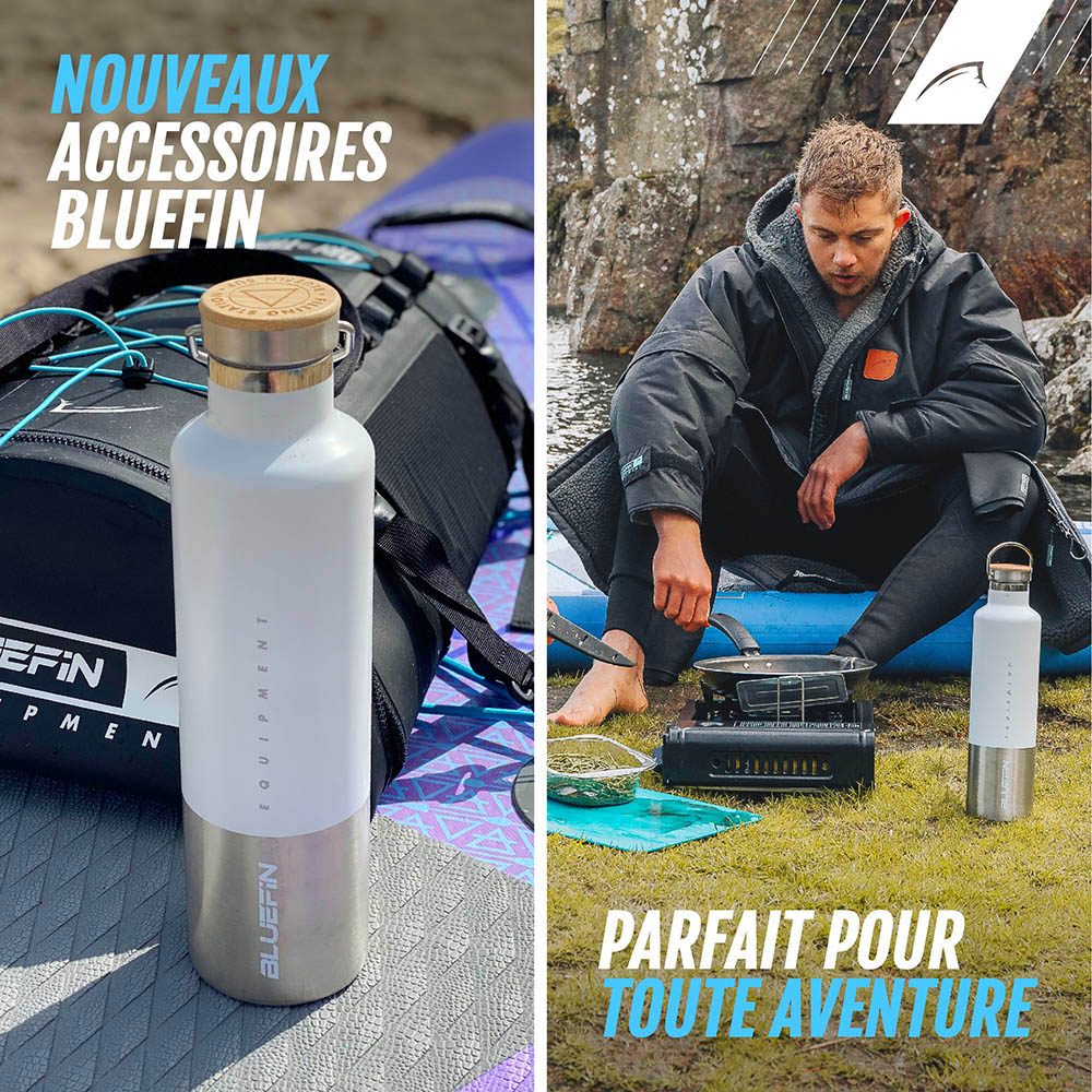 Bluefin bouteille d'eau 1 litre en acier inoxydable