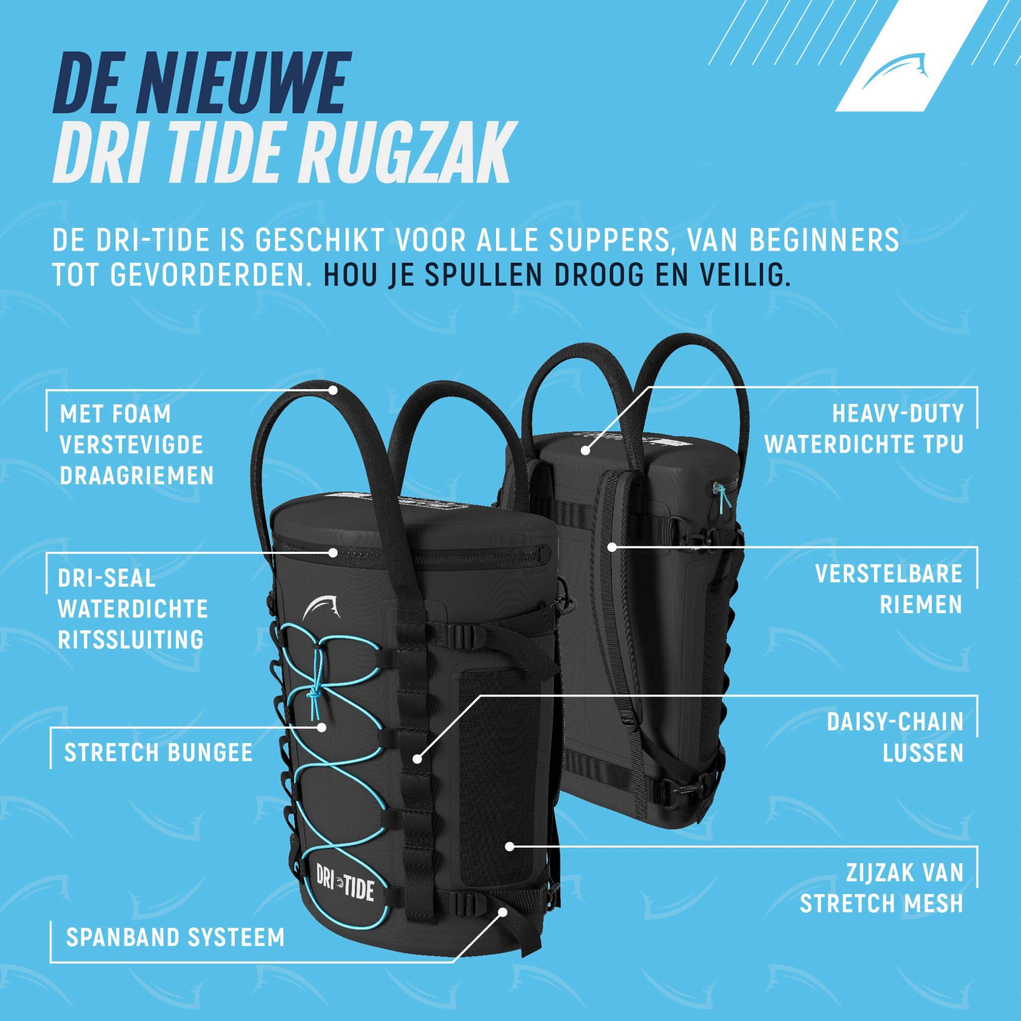 Bluefin waterdichte sup tas