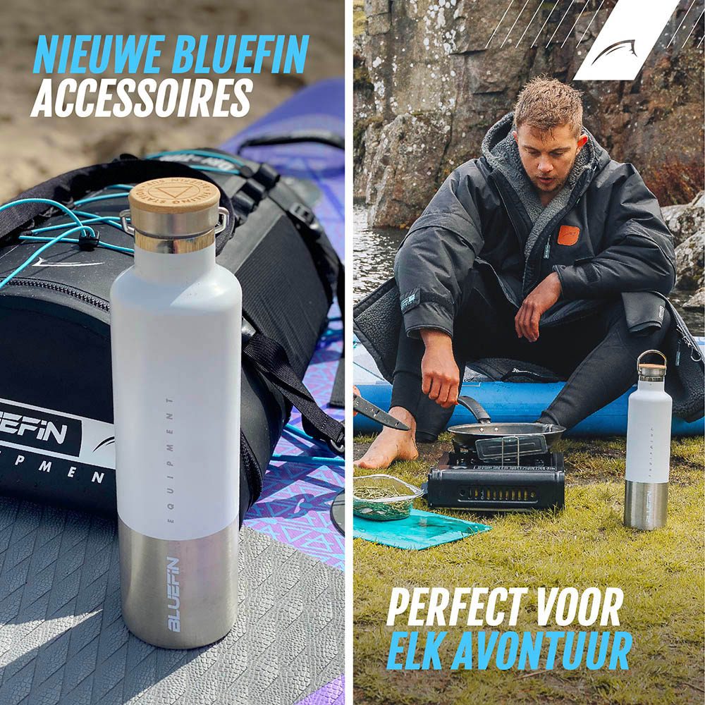 Bluefin 1l waterfles van roestvrij staal