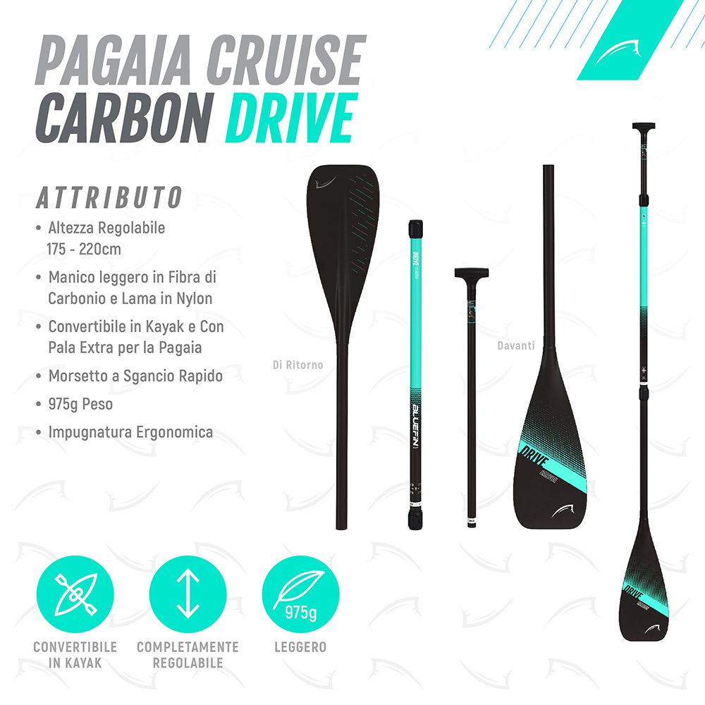 Bluefin pagaia in carbonio
