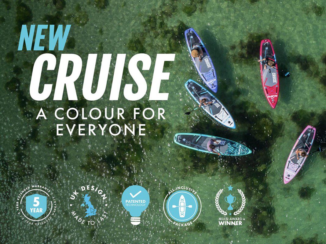Bluefin coloured all round paddle boards