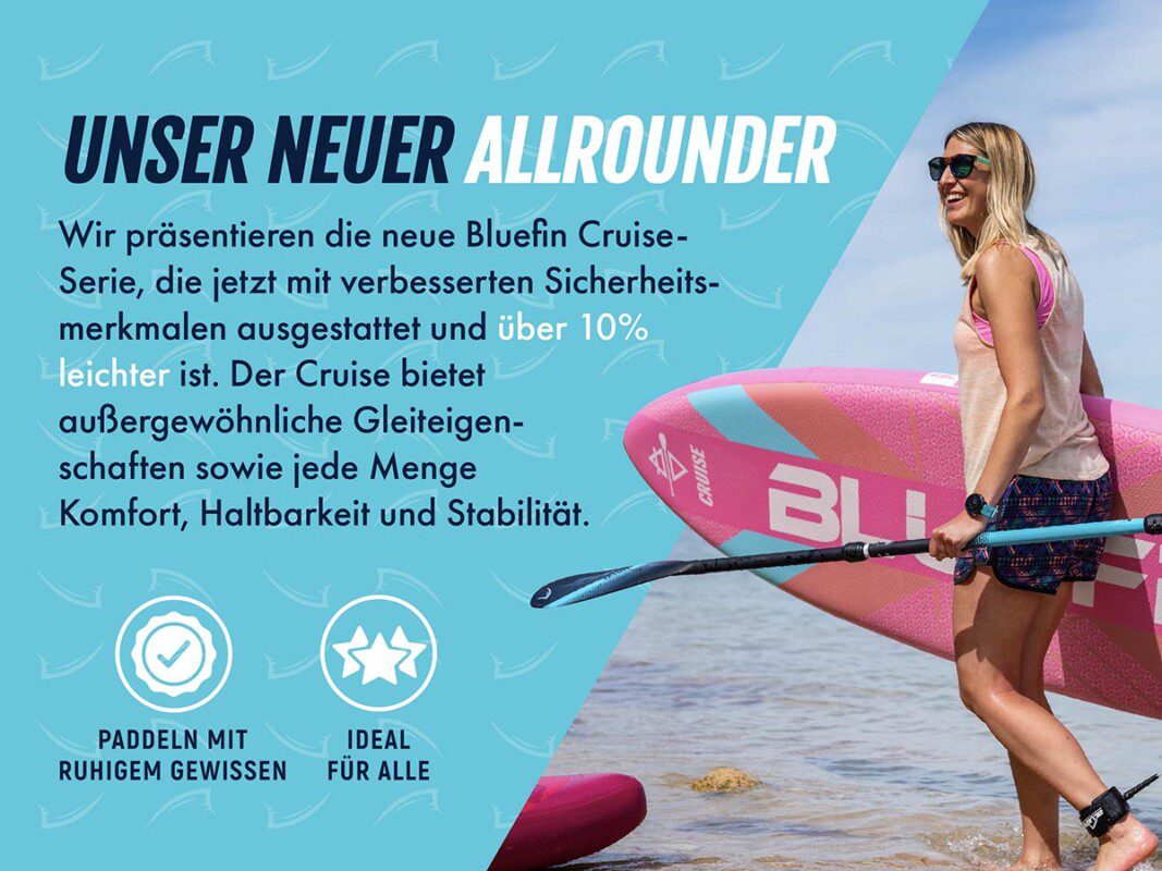 Bluefin unser aufpumpbares stand-up-paddleboard