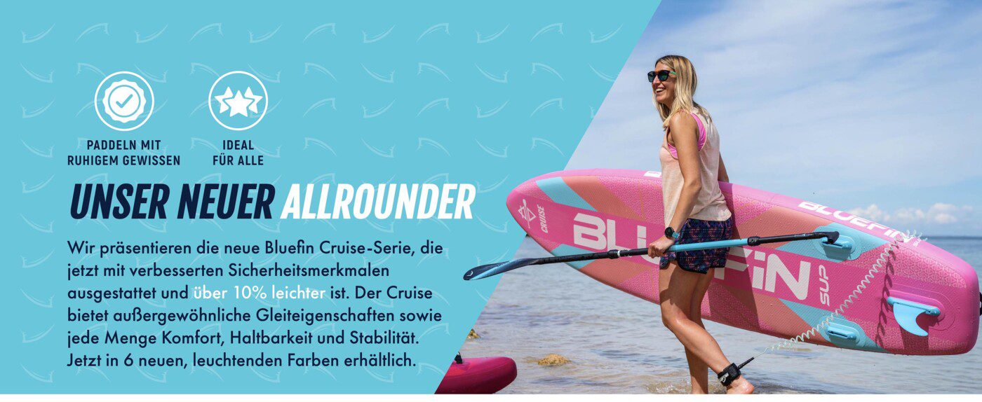 Bluefin unser aufpumpbares stand-up-paddleboard