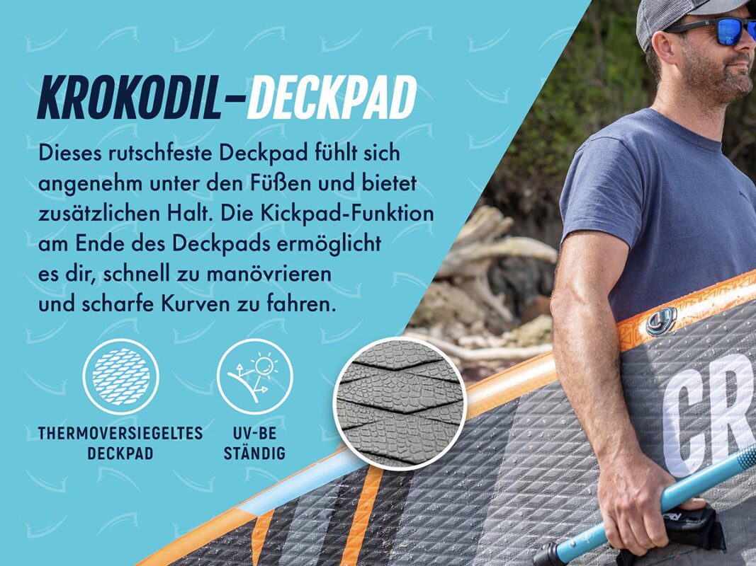 Bluefin unser aufpumpbares stand-up-paddleboard