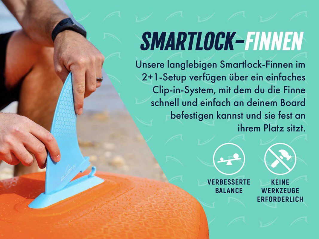 Bluefin unser aufpumpbares stand-up-paddleboard