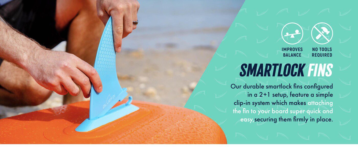 Bluefin coloured all round paddle boards