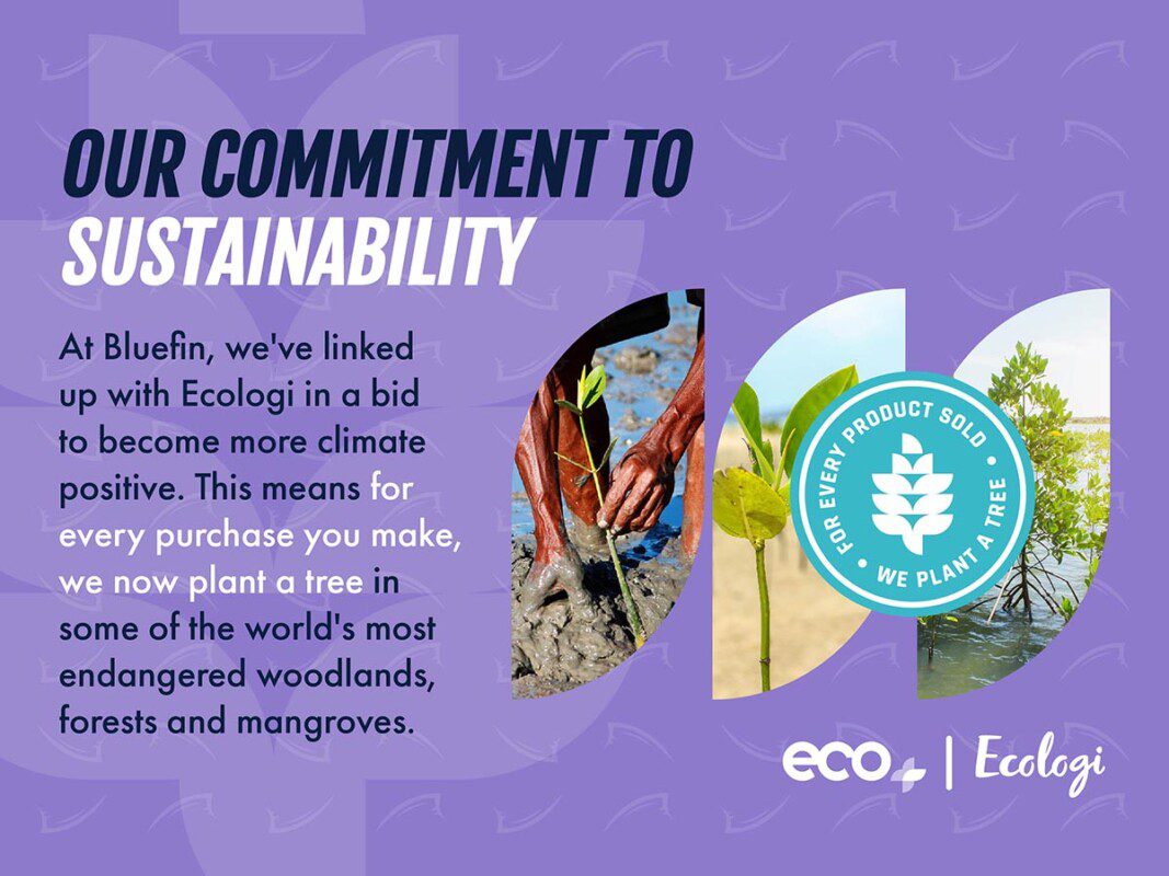Bluefin coloured all round paddle boards