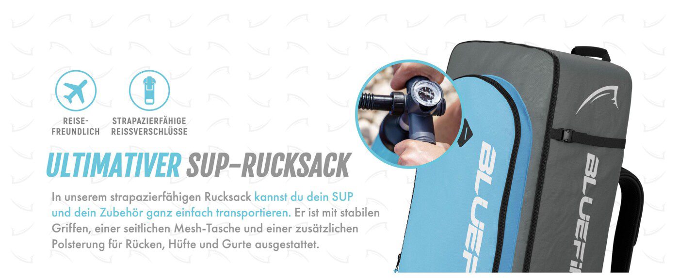 Bluefin unser aufpumpbares stand-up-paddleboard