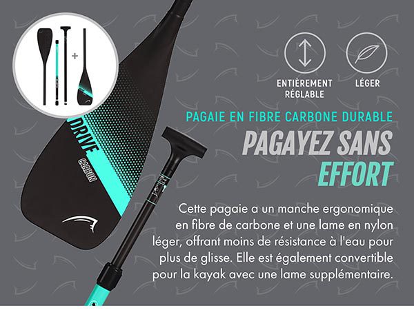 Bluefin sup planche cruise carbon